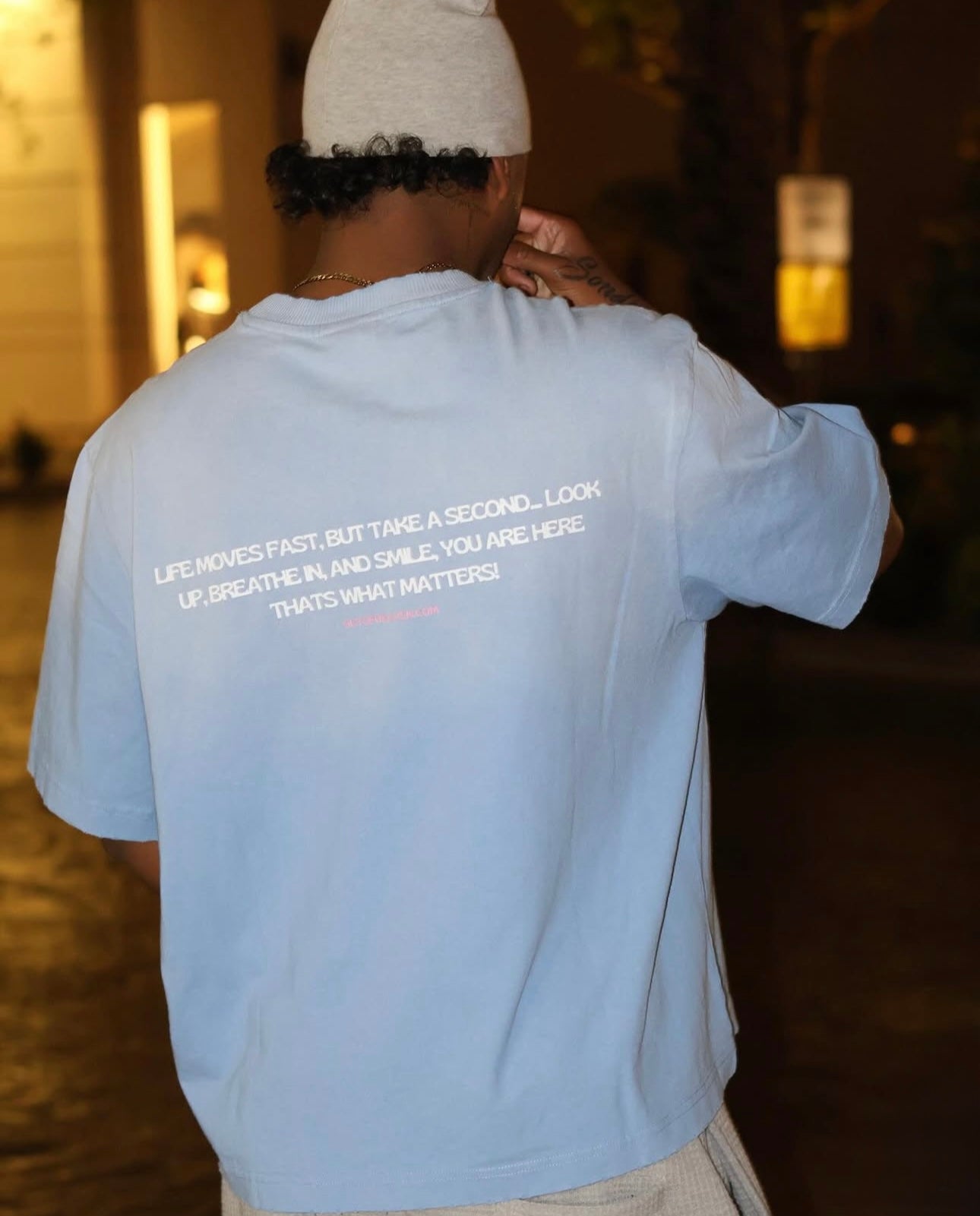 SMILE TEE "Blue"