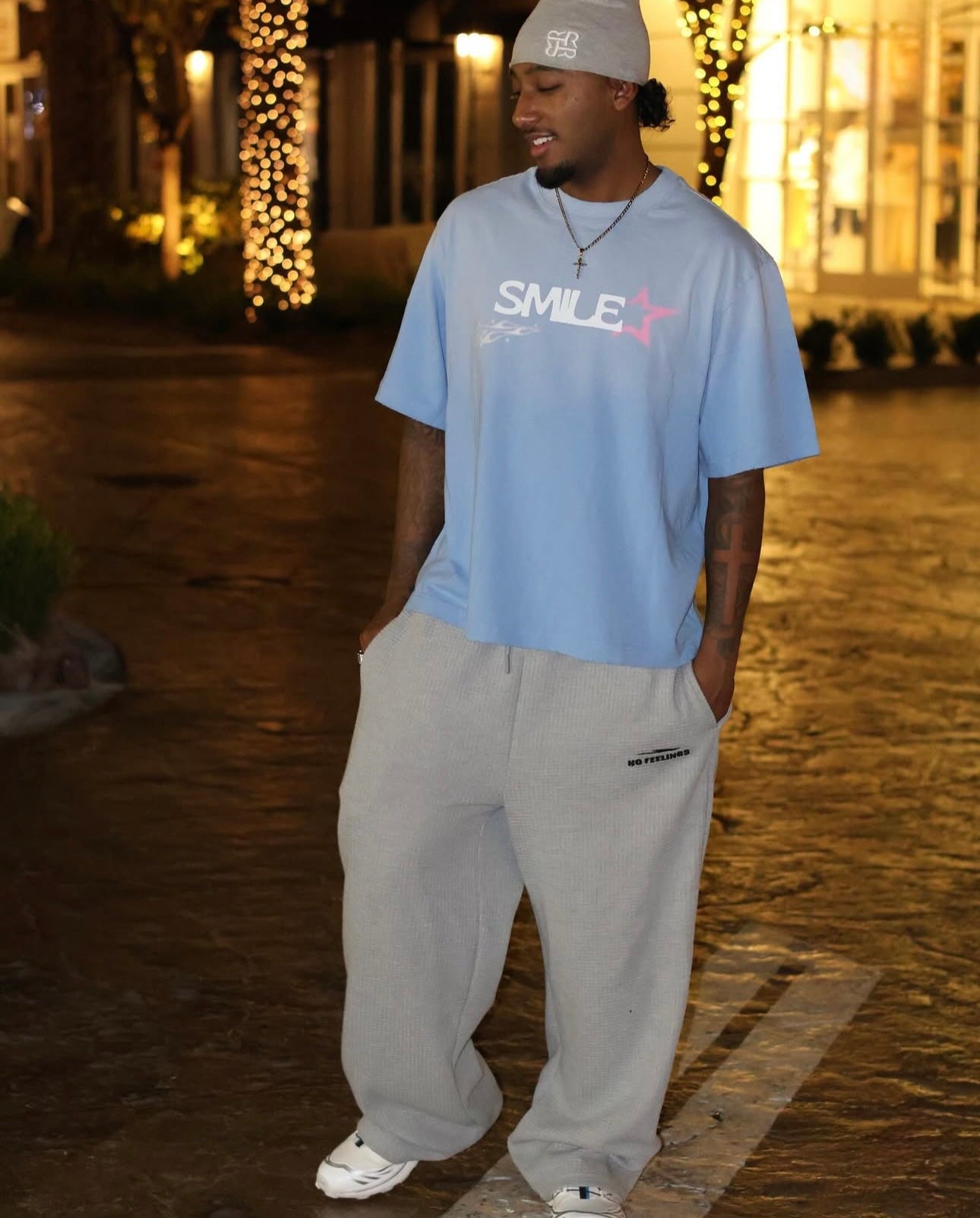 SMILE TEE "Blue"