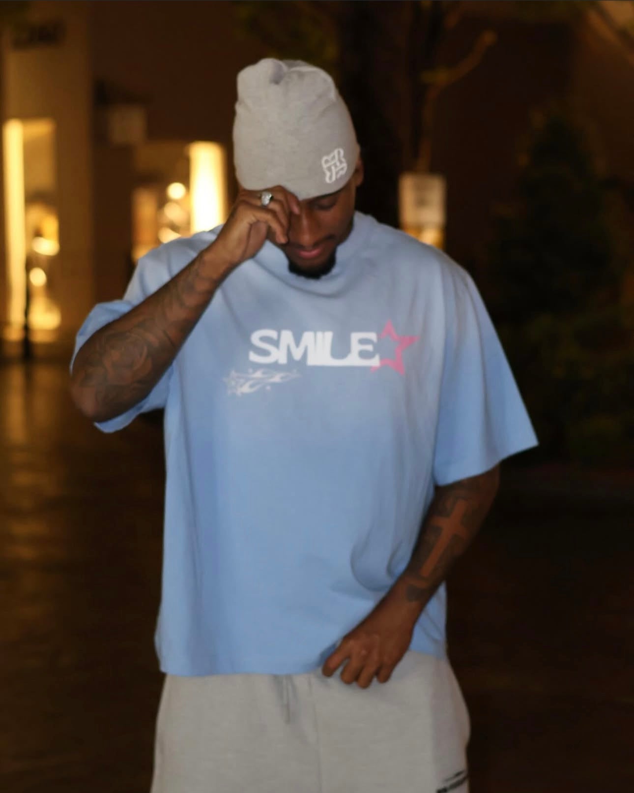 SMILE TEE "Blue"