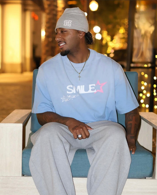 SMILE TEE "Blue"