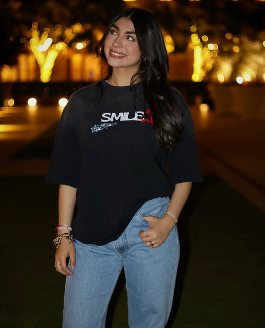 SMILE TEE "Black"